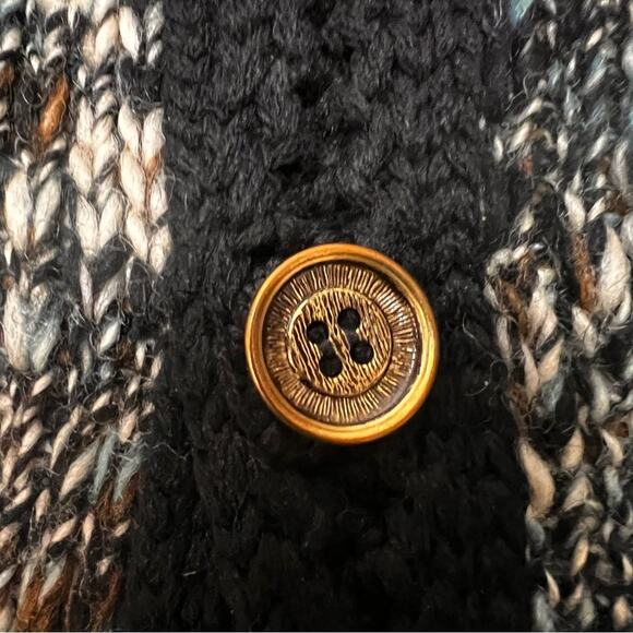 100% Wool | Women’s Large | Button Up  Multicolor Warm Cardigan |  Falke - Picture 9 of 9